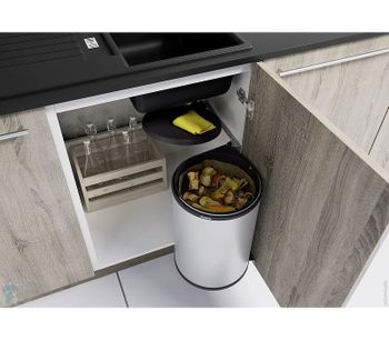 Ведро для мусора Blanco Singolo XL 526377 Серое — фото 2, Мусорные ведра