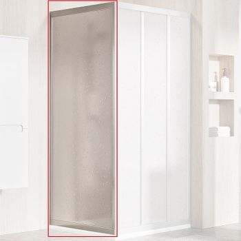 Душевая стенка Ravak Supernova APSS-80 94040UR211 профиль Сатин витраж пластик Pearl — фото 1, Боковые стенки