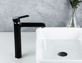 Смеситель для раковины Gappo G03-6 G1003-16 Черный матовый Хром — фото 8, Смесители для раковины