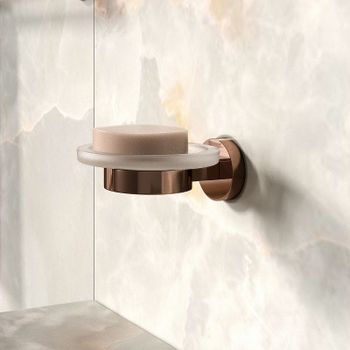 Мыльница WasserKRAFT Asphe K-77729 Розовое золото — фото 2, Мыльницы