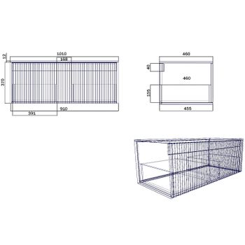 Столешница под раковину SanVit Ханекс S-008 100 hanex100 Белая — фото 4, Столешницы под раковину