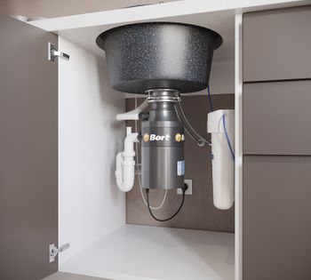 Кухонная мойка Domaci Бьелла DMC-08S GWS-08S-308 Черная — фото 8, Кухонные мойки