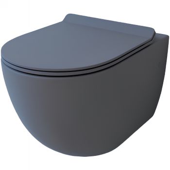 Унитаз Esbano Garcia ESUPGARCGM подвесной Серый матовый с сиденьем Микролифт — фото 1, Подвесные унитазы