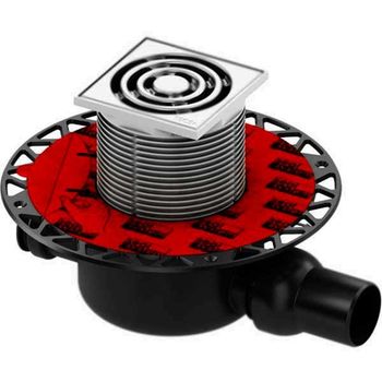 Трап для душа Tece Drainpoint 120 KDP-S120 с решеткой Хром — фото 1, Трапы для душа
