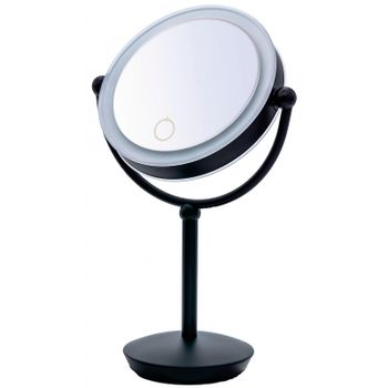 Косметическое зеркало Ridder Moana О3207510 с подсветкой с увеличением Черное — фото 1, Косметические зеркала