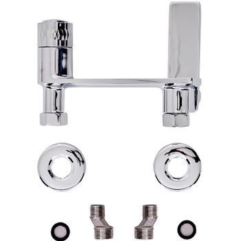 Душевая система Orange Push M01-912cr Хром — фото 4, Душевые стойки