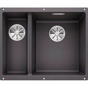Кухонная мойка Blanco Subline 340/160-U R 523559 Темная скала — фото 1, Кухонные мойки