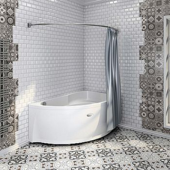 Карниз для ванны Radomir Vannesa Модерна 160x100 1-12-2-0-0-214 Хром — фото 5, Карнизы для ванной