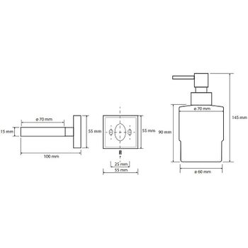 Дозатор для жидкого мыла Bemeta Beta 132109102 Хром — фото 3, Дозаторы