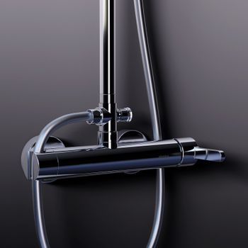 Душевая система Damixa Scandinavian Pure 936710000 Хром — фото 4, Душевые стойки