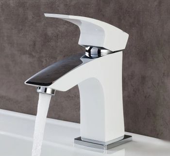 Смеситель для раковины Gappo G07 G1007-7 Белый Хром — фото 11, Смесители для раковины