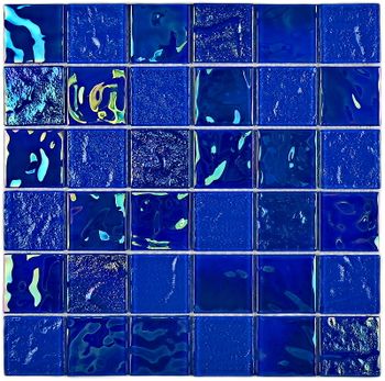 Мозаика Bonaparte Стеклянная Bondi blue-48 29,8х29,8 см — фото 1, Мозаика