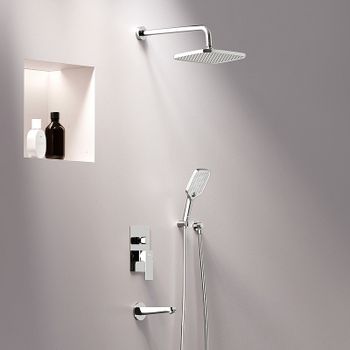 Душевая система Damixa Gala 953510000 Хром — фото 10, Встраиваемые душевые комплекты