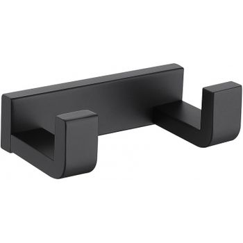 Двойной крючок Abber Westen AA1750B Черный матовый — фото 1, Крючки для полотенец