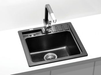 Кухонная мойка Alveus Granital Niagara 20 Carbon G91 465x465x180 1089484 Угольная — фото 2, Кухонные мойки