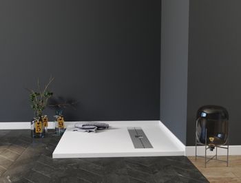 Душевой поддон из искусственного камня Aquanet Delight 90x90 255441 Белый — фото 3, Душевые поддоны из искусственного камня