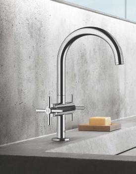 Смеситель для раковины Grohe Atrio 21019003 Хром — фото 8, Смесители для раковины