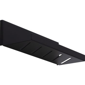 Металлическая полка Aquanet Магнум 30 302224 Черная матовая — фото 4, Полки для ванной и душа