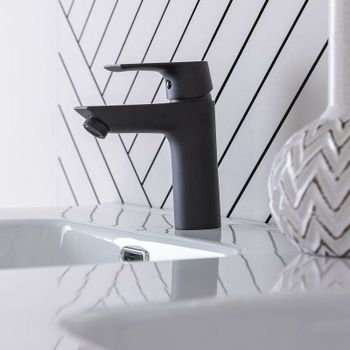 Смеситель для раковины Aquanet Static AF330-10B 261820 Черный матовый — фото 4, Смесители для раковины