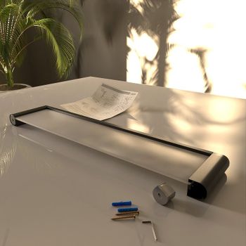 Стеклянная полка Altasan Лотос ЛТ70ЧМ Черная матовая — фото 4, Полки для ванной и душа