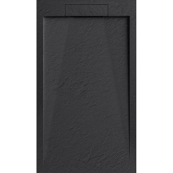 Душевой поддон из искусственного камня Esbano Luxe ESP-LX100B 100x100 ESPLX 100B Черный матовый — фото 1, Душевые поддоны из искусственного камня