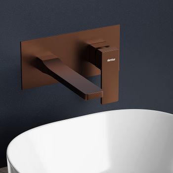 Смеситель для раковины Damixa Gala 530260500 Розовое золото — фото 2, Смесители для раковины