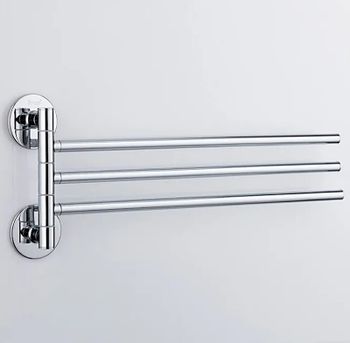 Полотенцедержатель Frap F38 F3813 поворотный Хром — фото 4, Полотенцедержатели