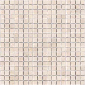 Мозаика Caramelle mosaic Pietrine 4 мм Crema Marfil MAT 30,5x30,5 см — фото 1, Мозаика