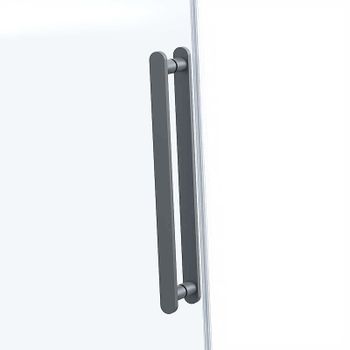 Душевой уголок Vincea Como Soft 110x90 VSR-1CS9011CLGM профиль Вороненая сталь стекло прозрачное — фото 6, Прямоугольные душевые уголки