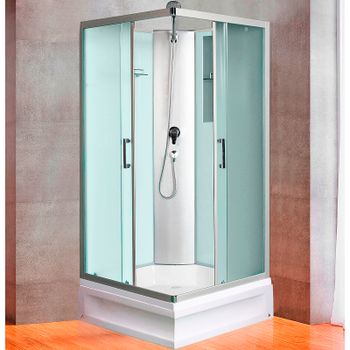 Душевая кабина River Quadro 80x80 МТ Б/К 10000002241 с поддоном — фото 1, Душевые кабины