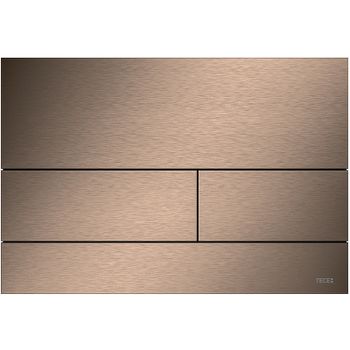 Клавиша смыва Tece Square II 9240840 для унитаза Brushed Red Gold — фото 1, Кнопки смыва