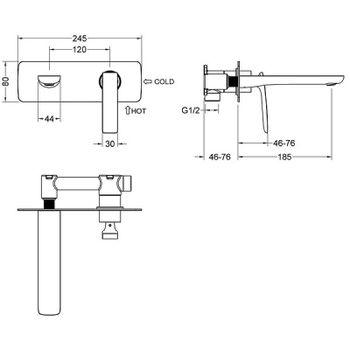 Смеситель для раковины Timo Helmi 4071/03SM Черный — фото 2, Смесители для раковины