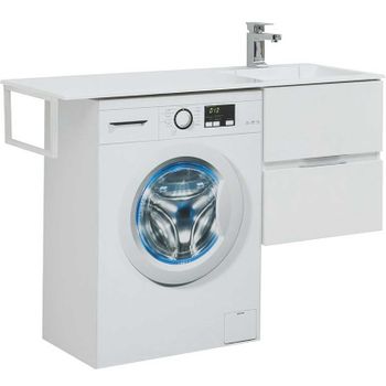 Тумба под раковину Aquanet Алвита 120 R 243660 подвесная Белая — фото 1, Тумбы под раковину