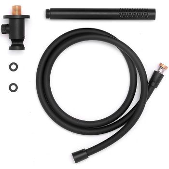 Комплект смесителей Paffoni Light KITLIQ018NO071 Черный матовый — фото 12, Готовые комплекты для ванной комнаты