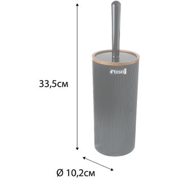 Ершик для унитаза Fixsen Black Boom FX-411-5 Черный — фото 3, Ершики для унитаза