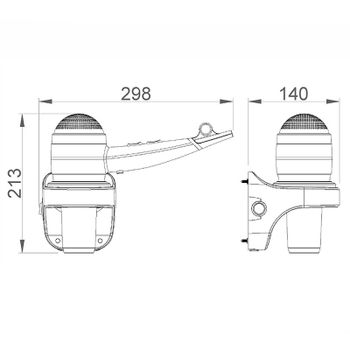 Фен настенный Nofer Hotel Line 02058.S Сатин Черный — фото 2, Фены для общественных мест