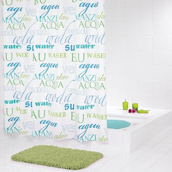 Штора для ванны Ridder Woda 200х180 Синяя — фото 1, Шторы для ванной