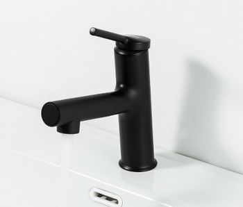 Смеситель для раковины Gappo G1052-76 Черный матовый — фото 3, Смесители для раковины