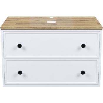 Тумба под раковину Iddis Torr 80 TOR80WBi95K подвесная Белая матовая — фото 1, Тумбы под раковину