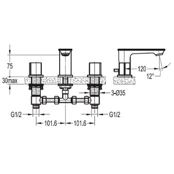 Смеситель для раковины Cezares City CITY-BLS-01 Хром — фото 2, Смесители для раковины