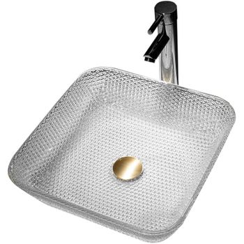 Раковина-чаша Abber Glas 39 AK2311 прозрачная — фото 1, Раковины накладные