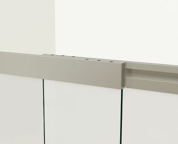 Шторка на ванну Vincea VSB 100х145 VSB-1E100CGB профиль Черный матовый стекло тонированное — фото 5, Неподвижные шторки для ванной