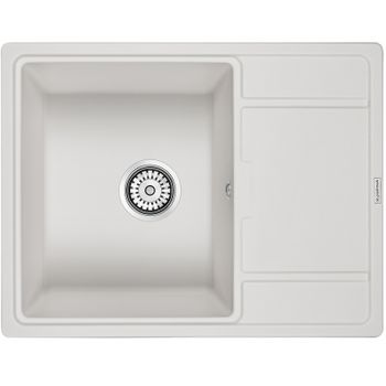Кухонная мойка Paulmark Flugen 50-650 PM216550-WH Белая — фото 1, Кухонные мойки