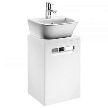 Тумба под раковину Roca The Gap 45 ZRU9302735 подвесная Белая матовая — фото 1, Тумбы под раковину