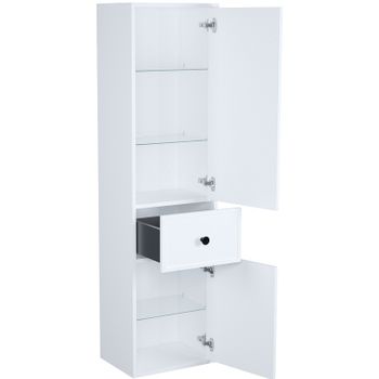 Шкаф пенал Iddis Torr 40 TOR40W0i97 подвесной Белый матовый — фото 3, Пеналы для ванной комнаты