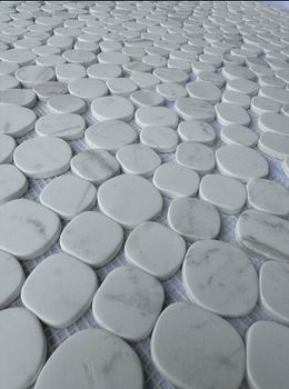 Каменная мозаика Pixmosaic Volakas White PIX 310 30x30 см — фото 2, Мозаика