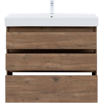 Тумба под раковину Aquanet Nova Lite 100 302480 Дуб рустикальный — фото 6, Тумбы под раковину