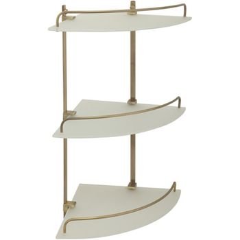 Стеклянная полка Veragio Gifortes VR.GFT-9033.BR угловая Бронза — фото 1, Полки для ванной и душа