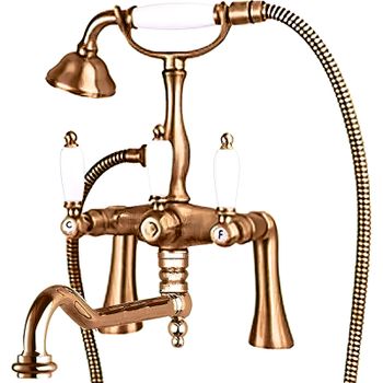 Смеситель на борт ванны Cezares First-PBV2-02-Bi Бронза — фото 1, Смесители на борт ванны