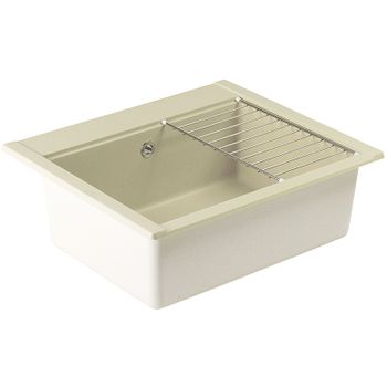 Кухонная мойка Aquaton Делия 60 1A715232LD240 Жемчуг — фото 4, Кухонные мойки